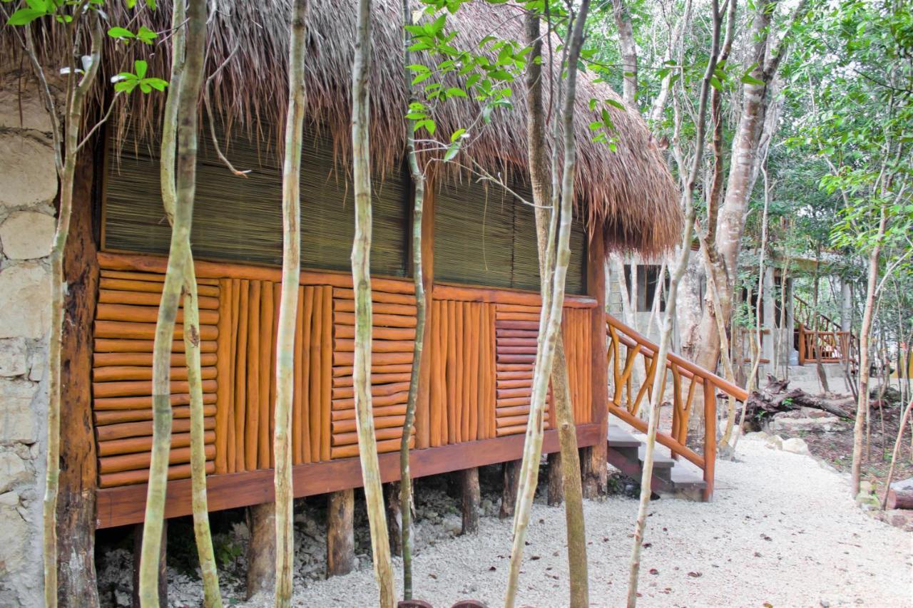 Aldea Maya-Ha Cabanas Con Cenotes ปัวร์โตโมเรลอส ภายนอก รูปภาพ