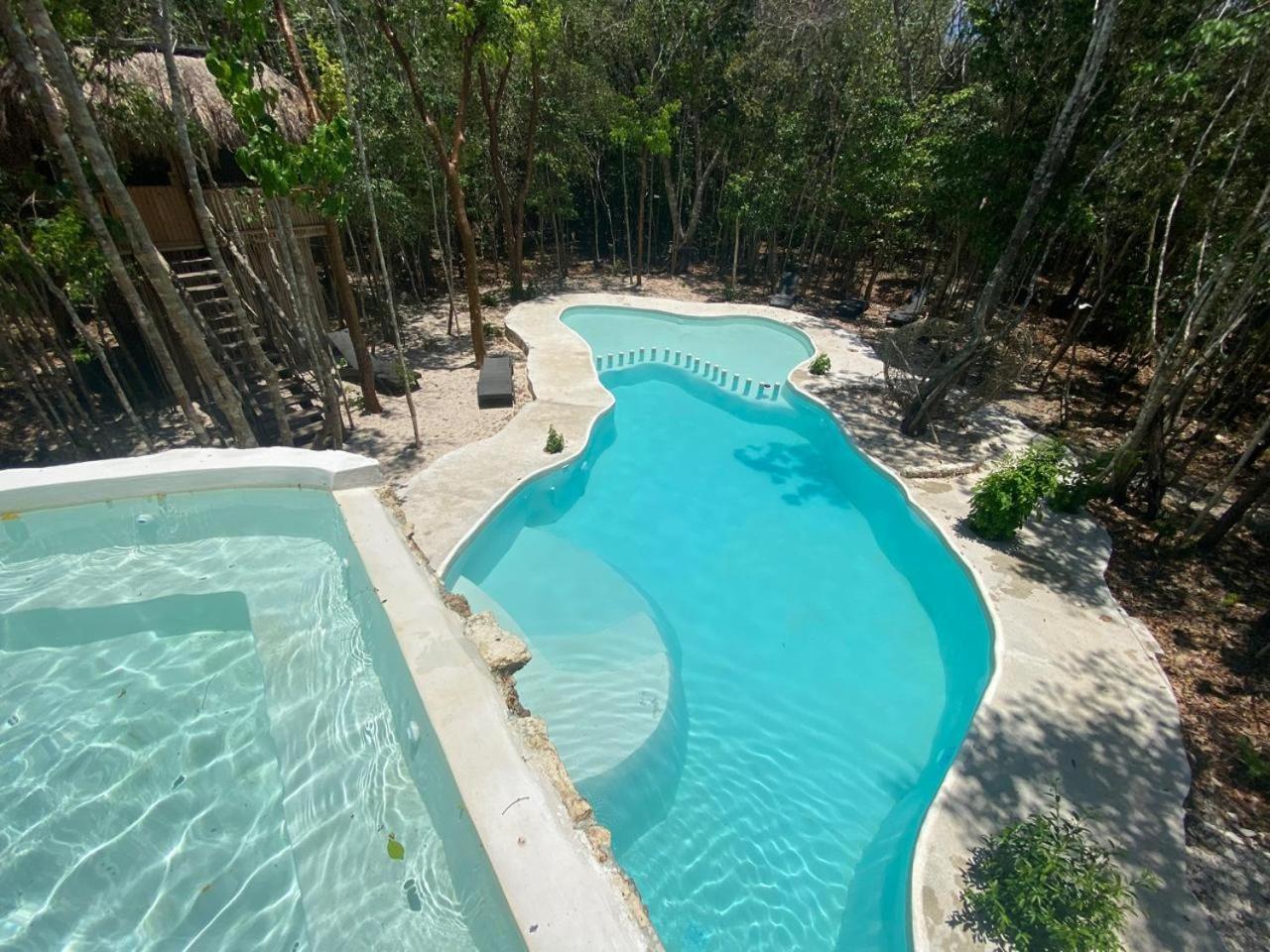 Aldea Maya-Ha Cabanas Con Cenotes ปัวร์โตโมเรลอส ภายนอก รูปภาพ