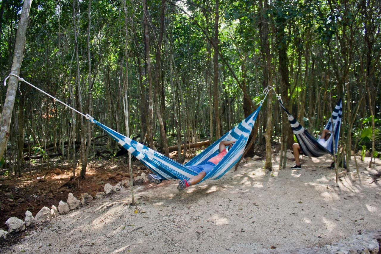 Aldea Maya-Ha Cabanas Con Cenotes ปัวร์โตโมเรลอส ภายนอก รูปภาพ
